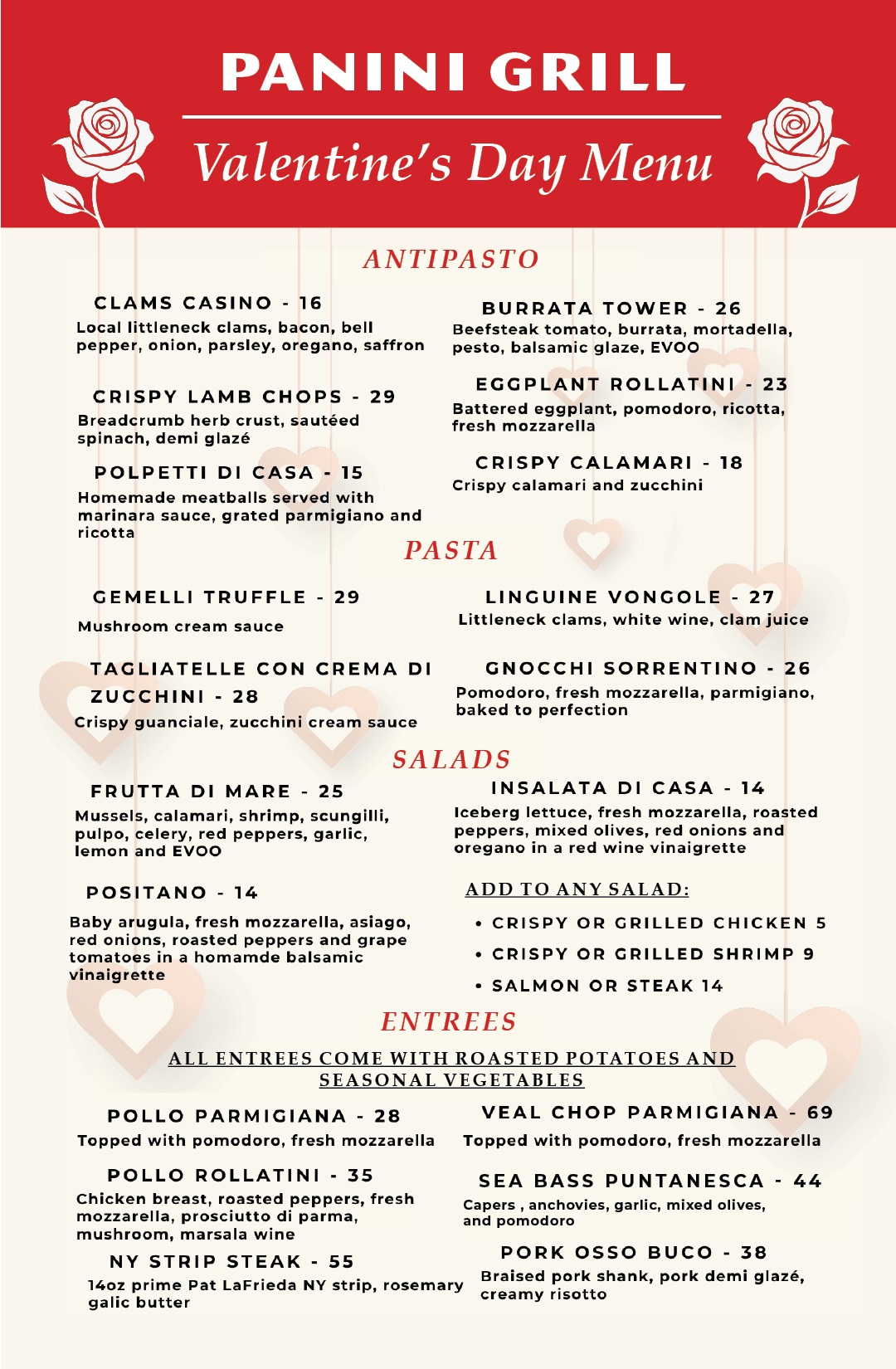 Panini Grill Valentines Special