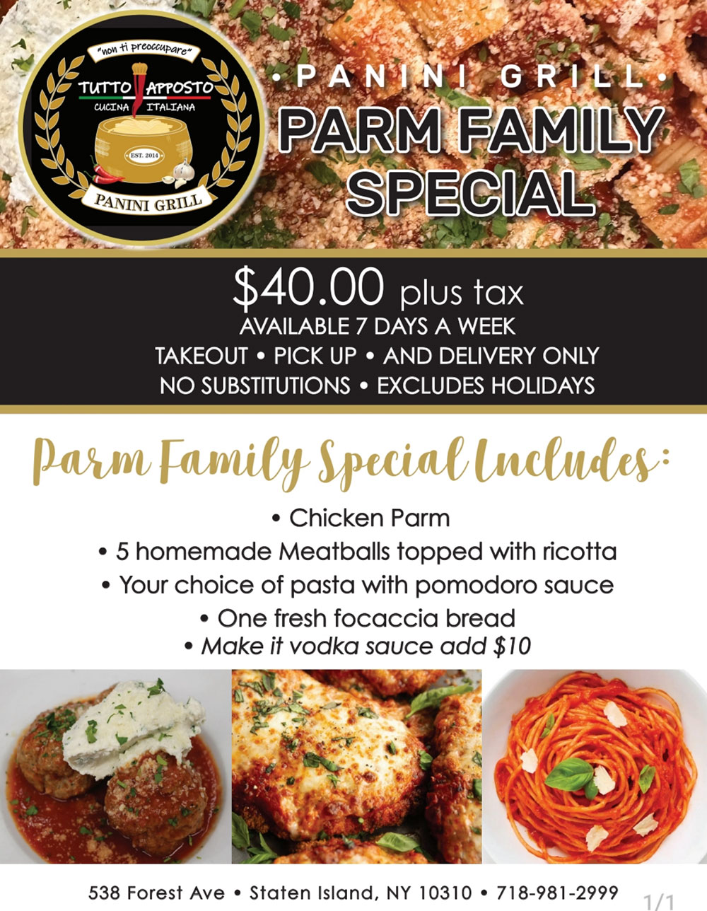 Parm Family Special